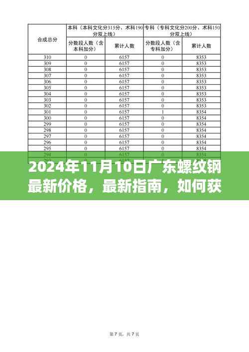 2024年11月10日广东螺纹钢价格指南,最新价格、分析与获取方式