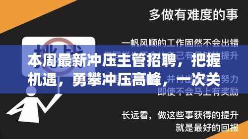 冲压高峰成长之旅,最新冲压主管招聘启事,自信与机遇的双重召唤