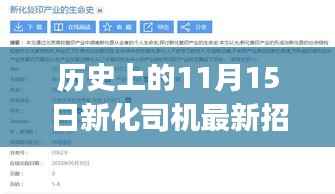 历史上的11月15日新化司机招聘信息全解析,适合初学者与进阶用户指南