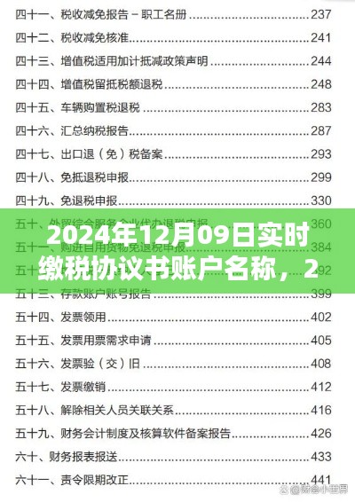 2024年实时缴税协议书账户名称及管理指南